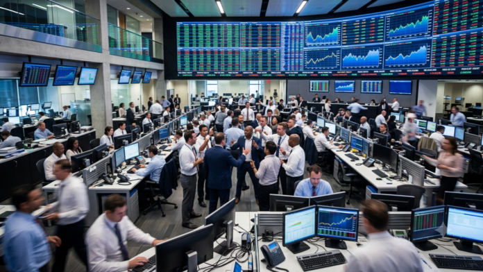 Borsa, foto generata da Gemini AI