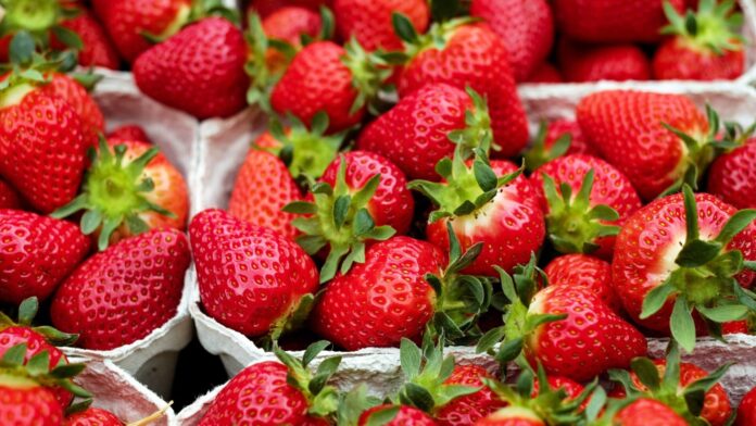 Market, strawberries, photo courtesy: Pixabay